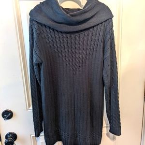 Greens gray chunky sweater